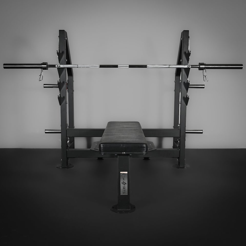 image 1 of GYM SETS GymSets Olympic 2" Barbell | - 4ft Barbell + Clips / Silver