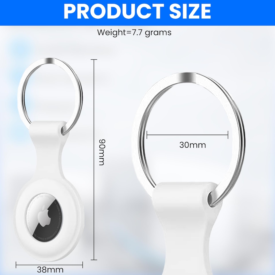image 1 of AirTag Holder & Keyring Apple AirTag Case (Without P09 Tracker)