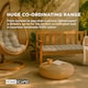 image 9 of Homescapes Garden Bench Cushion Luxury 2 Seater 100% Cotton Indoor Outdoor Seat Pad Grey | 108 x 42 cm