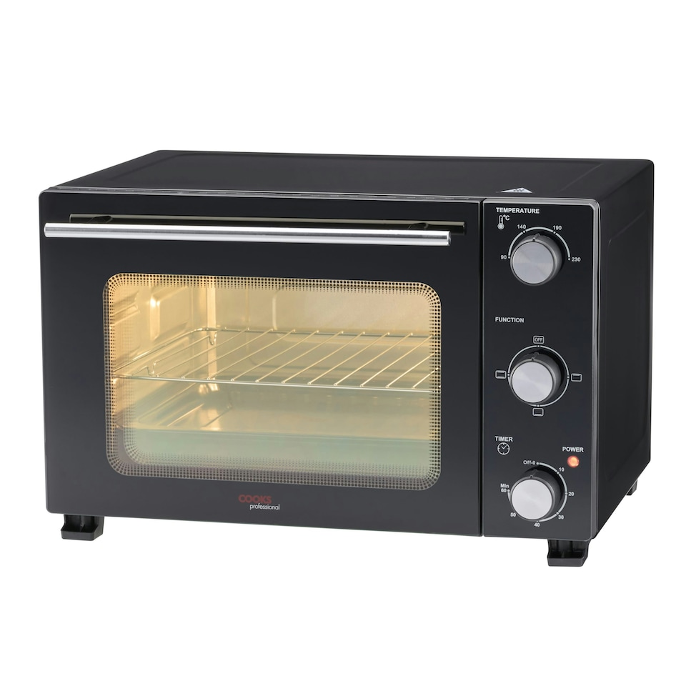 image 1 of Cooks Professional Mini Oven | 28 Litre | Powerful 1500W | Black