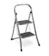 image 1 of VonHaus 2 Step Steel Folding Step Ladder with Anti Slip Feet