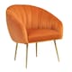 image 2 of Helena Velvet Accent Chair - Orange