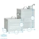 image 4 of Harbour Housewares 4 Piece Grey Vintage Metal Utility Canisters Set Utility Storage Utility Containers Storage Box Storage Container