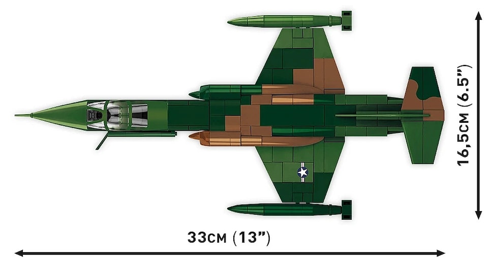 image 1 of Cobi 2426 Vietnam War  Lockheed F104 Starfighter 430 pcs