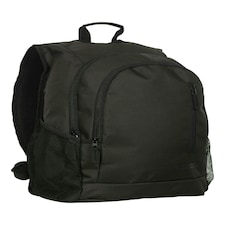 Mountain Warehouse Fawkes Rucksack with Padded Back & Side Pockets Everyday Bag Black