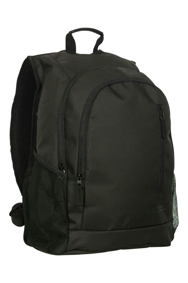 image 1 of Mountain Warehouse Fawkes Rucksack with Padded Back & Side Pockets Everyday Bag | Black