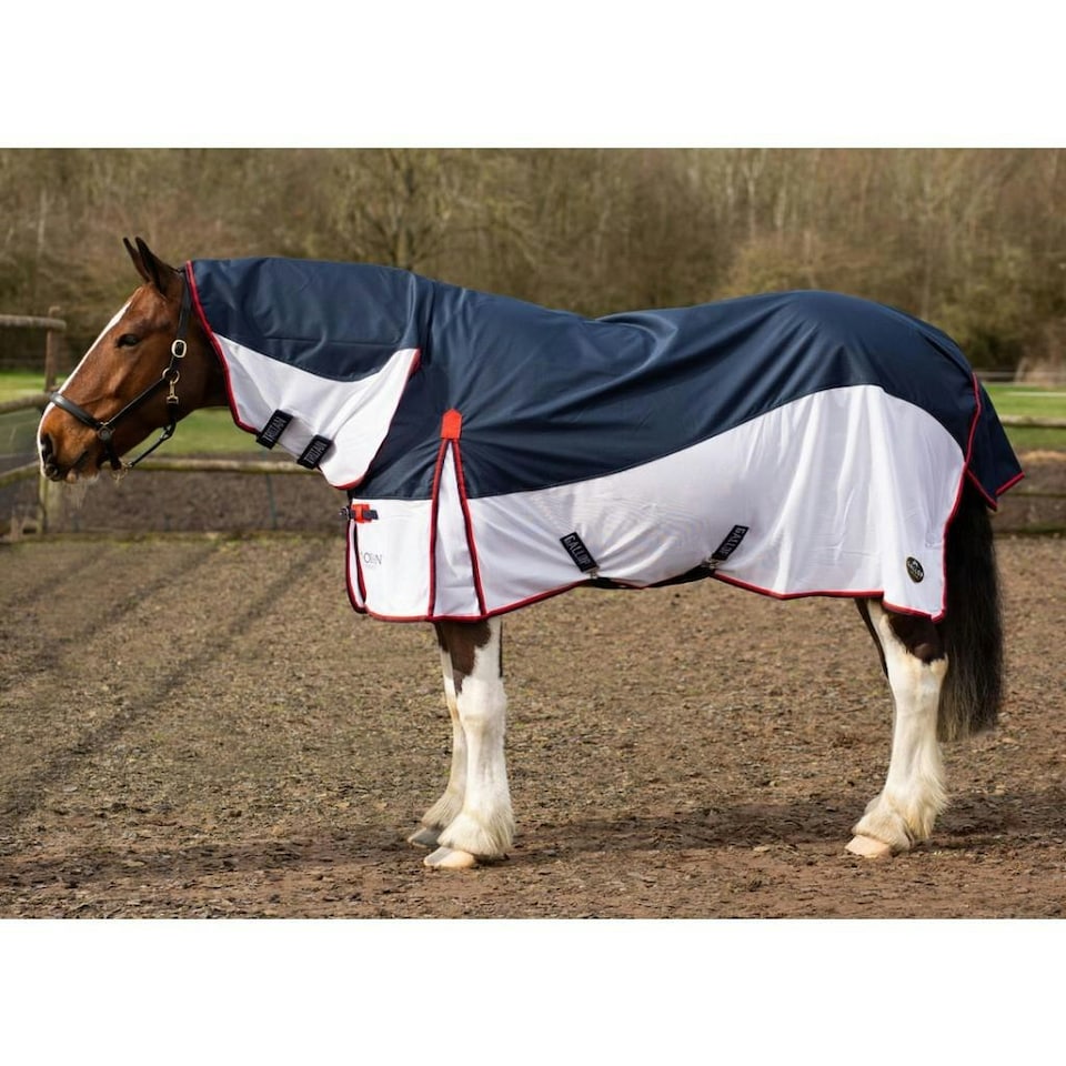 image 1 of Gallop Equestrian Trojan Fly Turnout Combo Blue | Size: 6ft 9
Colour: Navy Blue