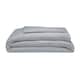 image 1 of Belledorm 540 Thread Count Satin Stripe Duvet Cover Set - Platinum - Double