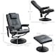 image 7 of HOMCOM Massage Recliner Chair Cushioned Ottoman 10 Point Vibration Black