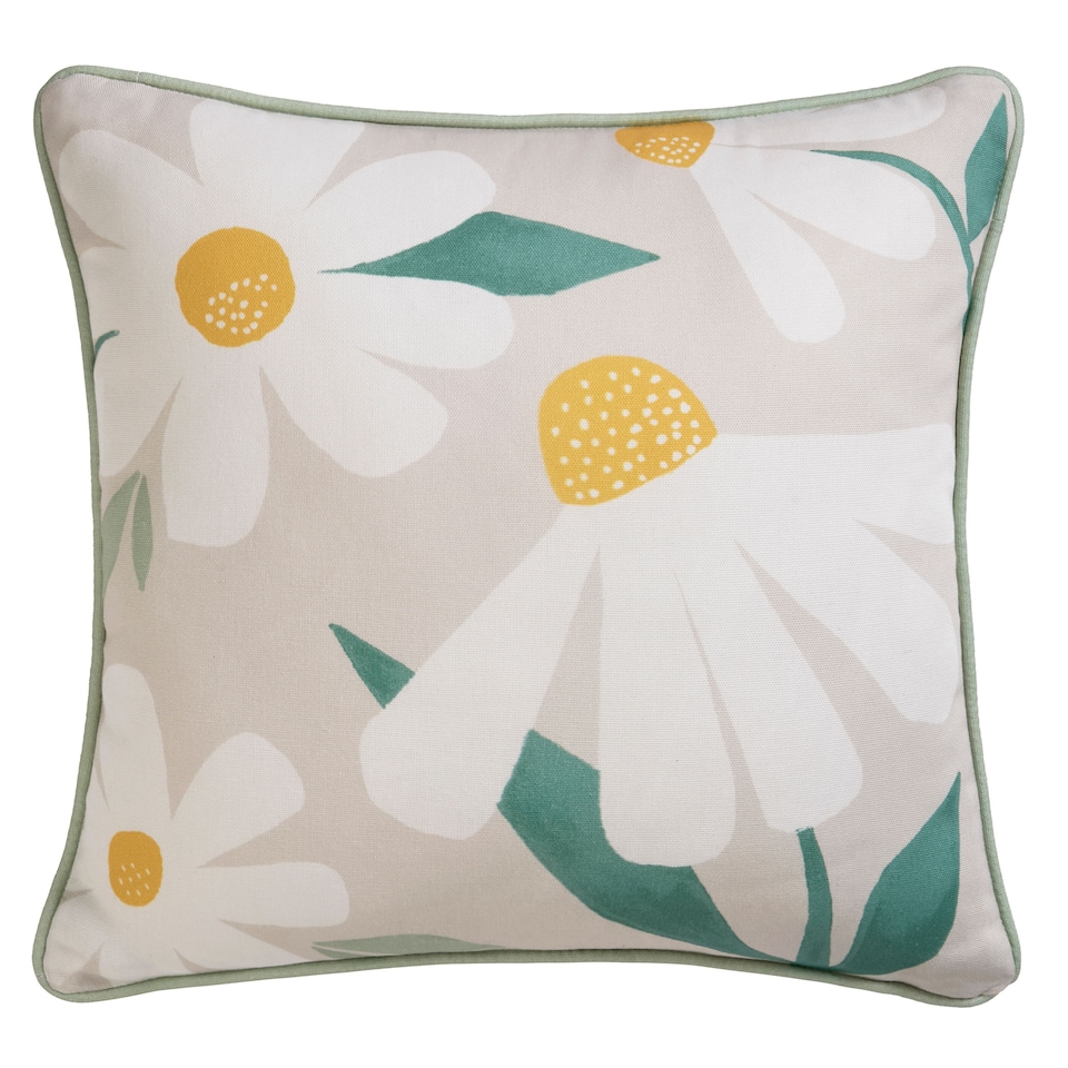 image 1 of Fusion Daisy Cushion Cover Natural