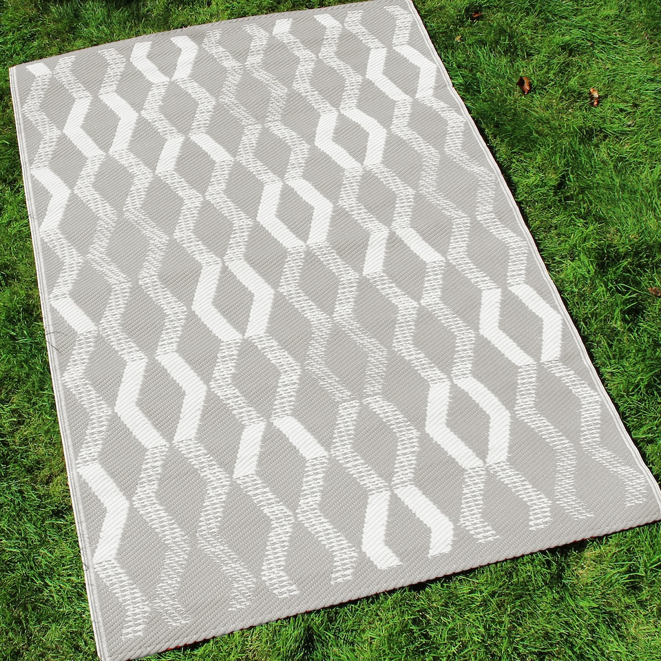 image 1 of Fusion Rico Outdoor Outdoor Rug Grey