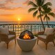 image 7 of Centurion Supports Fireology DIABLO Light Grey Contemporary Garden and Patio Heater Fire Pit and Barbecue with Concrete Stone-Effect Finish - Fully Assembled