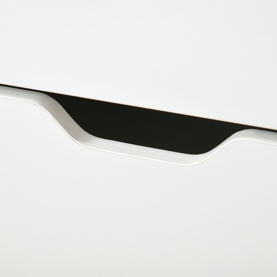 image 1 of HOMCOM 12-Shoe Storage Cabinet 4 Shelves 2 Drawers Tabletop 4 Legs Modern White