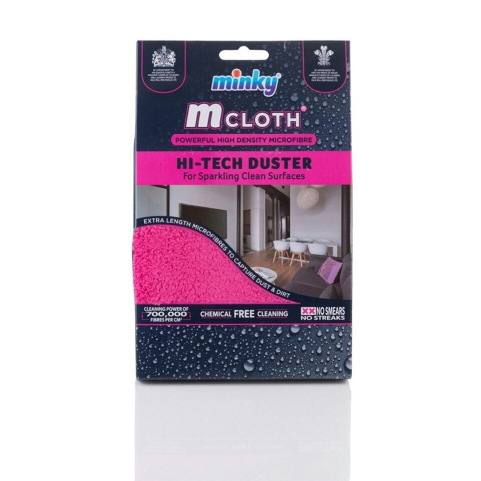 image 1 of Minky M Cloth Hi-Tech Duster - Pink - One Size