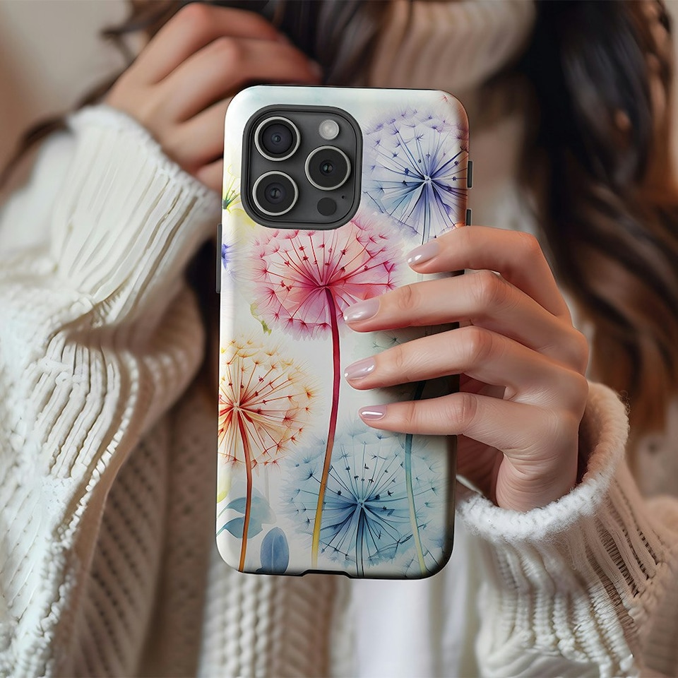 image 1 of Dandelion Dream Phone Case | Multi | iPhone 15 Pro
Tough | iPhone 15 Pro
Tough