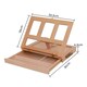 image 2 of Desktop Art Beech Wood Painting Stand Display Easel with Storage 34.5 x 26 x 6.5cm