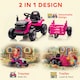image 4 of AIYAPLAY Ride on Tractor with Trailer, 12V Electric Vehicle with Remote Control, Ride on Car for Kids with Music, Shifter, Start-Up Sound for Ages 3-8 Years | Pink