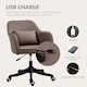 image 3 of Vinsetto Office Chair with Rechargeable Vibration Massage, Brown