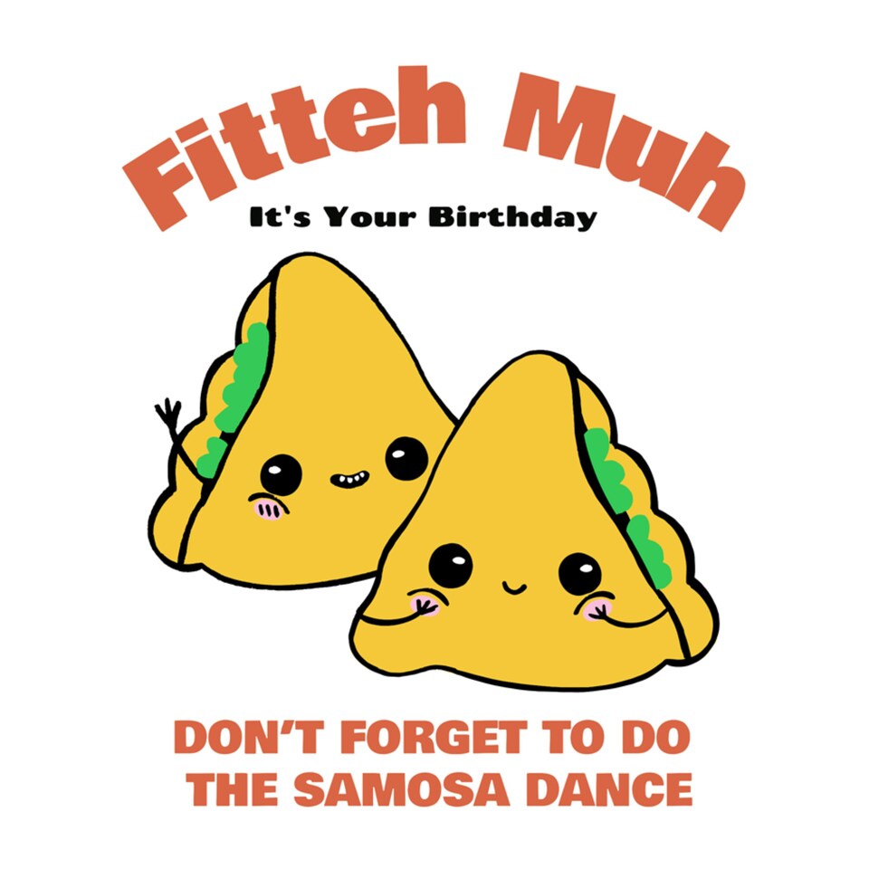 image 1 of Fitteh Muh Samosa Dance Birthday Card