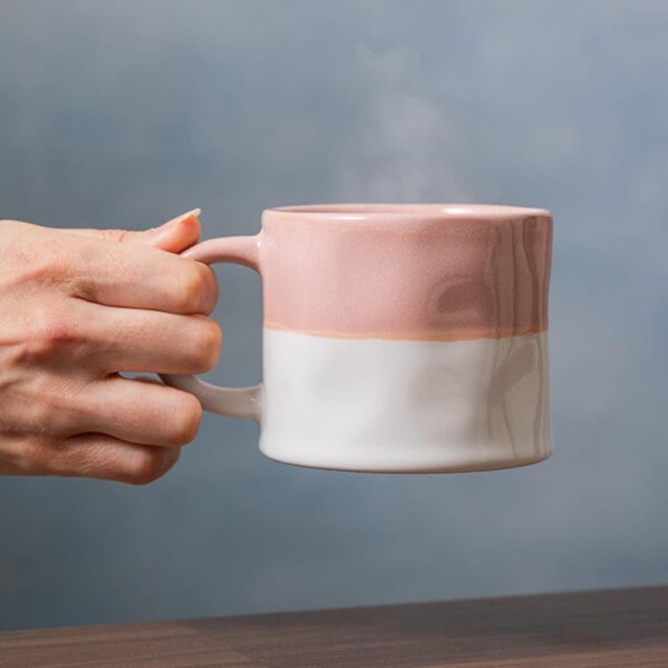 image 1 of Mikasa Pink & White Ombre 350ml Mug