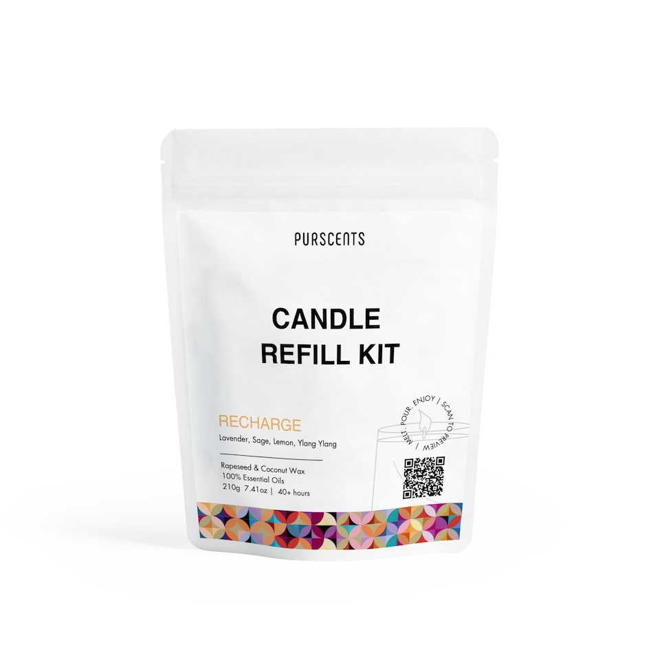 image 1 of Purscents Clarity Melt & Pour Candle Refill Kit - Clarity 210g | Cream | 1