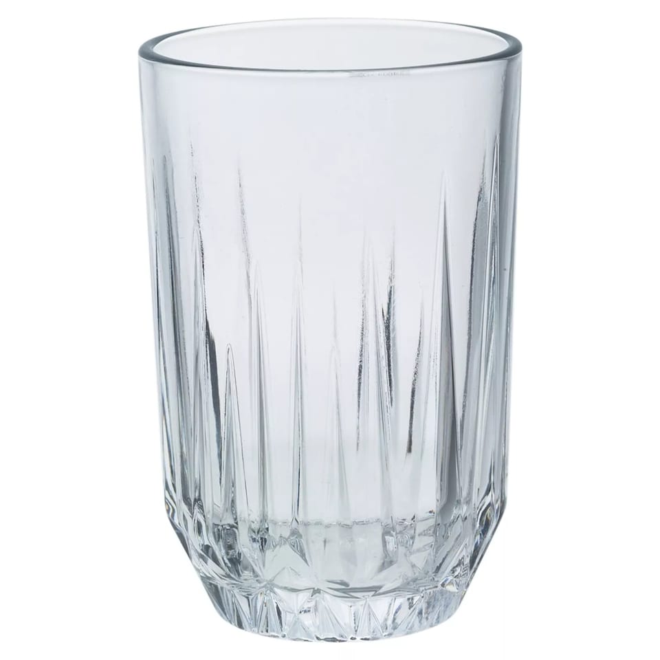 image 1 of 350ml Tall Drinking Glasses Tumblers Water Spirits Cordial Juice Milk Set of 6