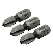 Faithfull Impact Screwdriver Bits, Phillips - Multi Colour - PH2 x 25mm