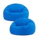 image 1 of Adult Classic Beanbag Outdoor Waterproof Bean bags Ready Filled - Blue, 2 Pack