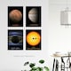 image 3 of Set of 4 NASA Our Solar System Planets Mars Jupiter Saturn Images Wall Art Print A4