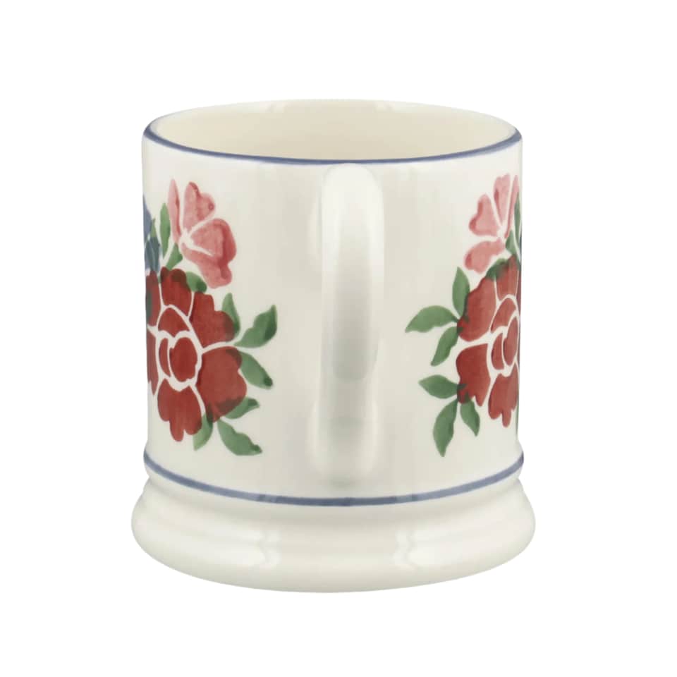 image 1 of 300ml Emma Bridgewater Antique Roses Half Pint Mug, Ceramic | Multi | 1