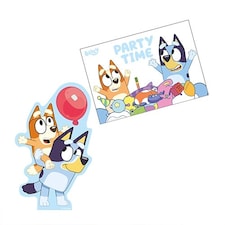 Bluey Party Invitations with Envelopes - Pack of 8