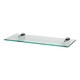 image 2 of Harbour Housewares Floating Glass Wall Shelf - 50cm | Clear | Clear
