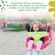 image 4 of The Magic Toy Shop Pink Toddler Swing Chair Adjustable Kids Outdoor Playground Swing Seat