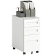 image 1 of Vinsetto Lockable Mobile Filing Cabinet w/ 3 Drawers 30 x 43.5 x 60 cm White 