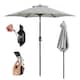 image 1 of VonHaus Steel Parasol Grey 2M Hand Crank & Tilt Function | Multi | 2M
