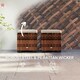 image 10 of Outsunny Set of 2 Rattan Footstool, Storage Ottoman w/ Cushions, Beige Cream