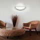 image 3 of EGLO Planet 1 Semi-Circular Steel Matte Nickel Wall Light White