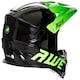 image 3 of AWEBlast BMX/Downhill/Full Face/Enduro Bike Helmet Black Green Medium 58-60cm | Black | Green