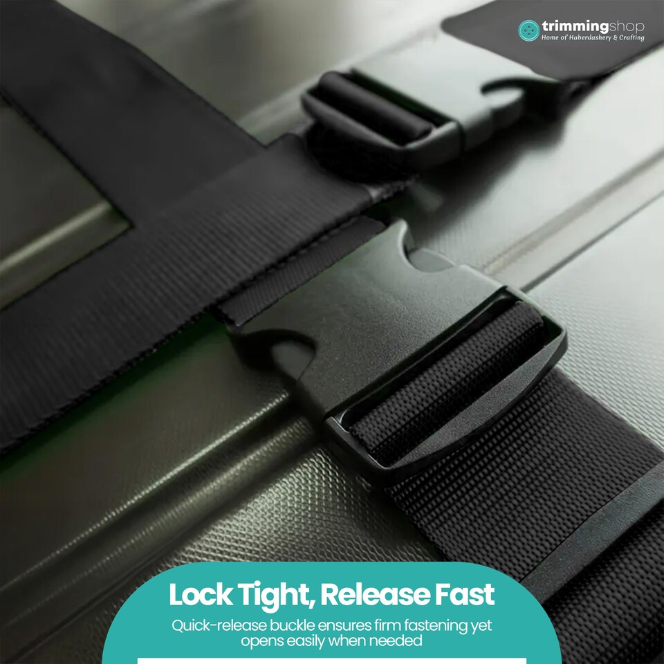 image 1 of Strong Adjustable Luggage Strap with Buckle - Pack of 4