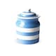 image 1 of Storage Jar: Cornishware Blue, 168cl White