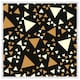 image 1 of Triangles on black (Picture Frame) White | S
