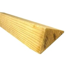 PACK OF 10 (Total 10 Units) - 47mm x 50mm (2x2")(45mm x 45mm Finish) Tri Fillet Triangular Timber - 2.4m Length