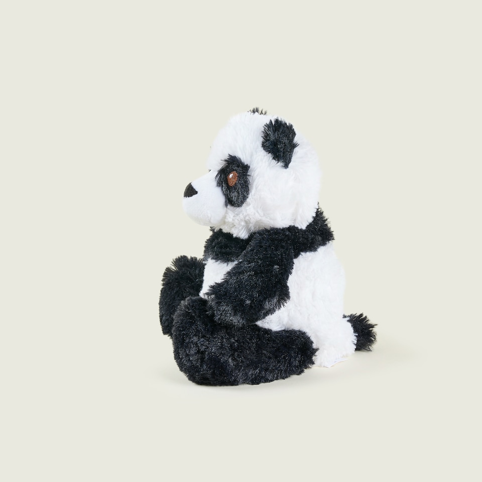 image 1 of Warmies Plush Panda Microwavable Weighted Teddy with French Lavender Scent, Hot or Cold for Cool Relaxation and Warm Relief
