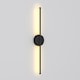 image 4 of Living and Home Hardwired Minimalistic Linear LED Wall Sconce with Warm Light, Black, 60cm | Black | 60cm | 1