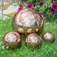 image 5 of Primrose Stainless Steel Polished Copper Effect Gazing Globe in Copper 10cm