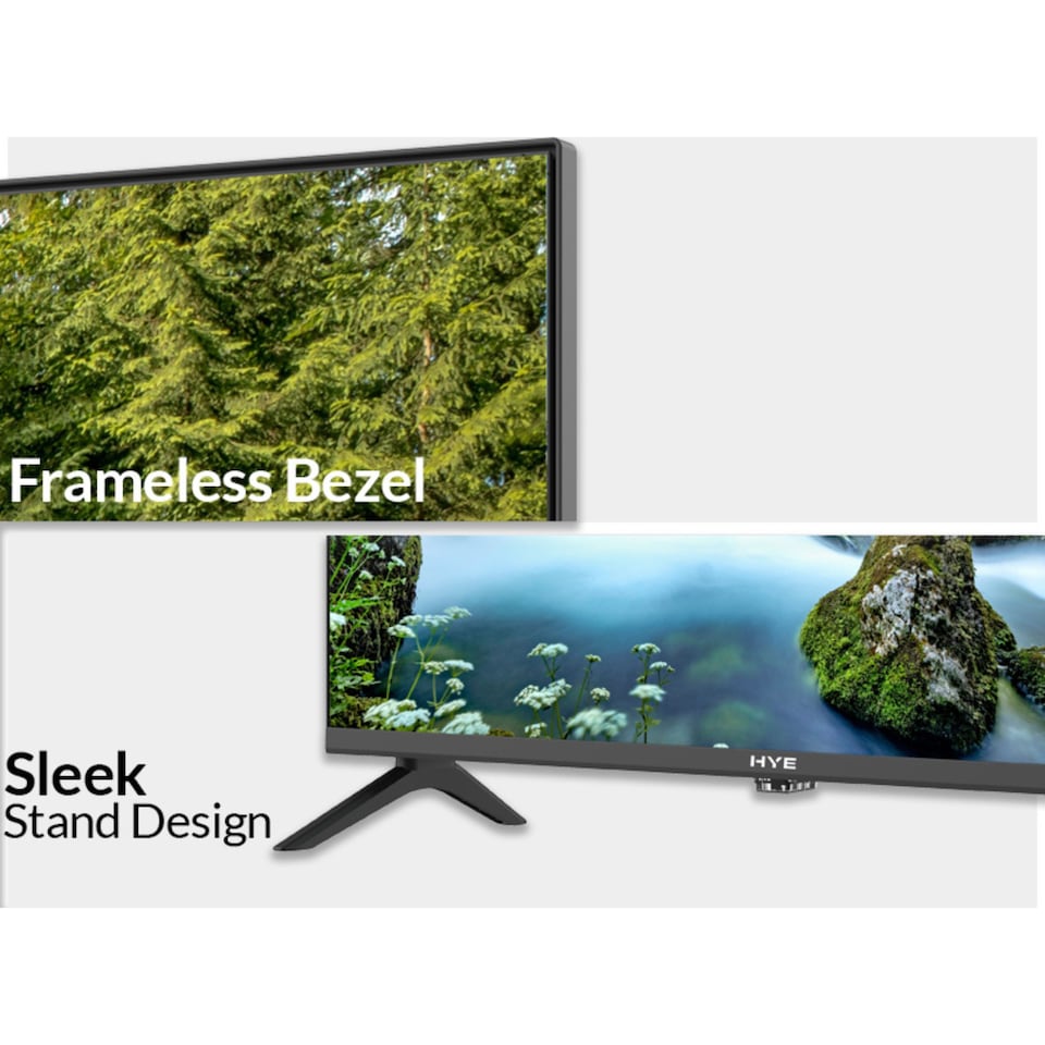 image 1 of HYE 24" Inch HD Ready Tizen OS WiFi Frameless Smart TV 12V - Suitable for Caravans, Trucks & Boats - 24HDS1508