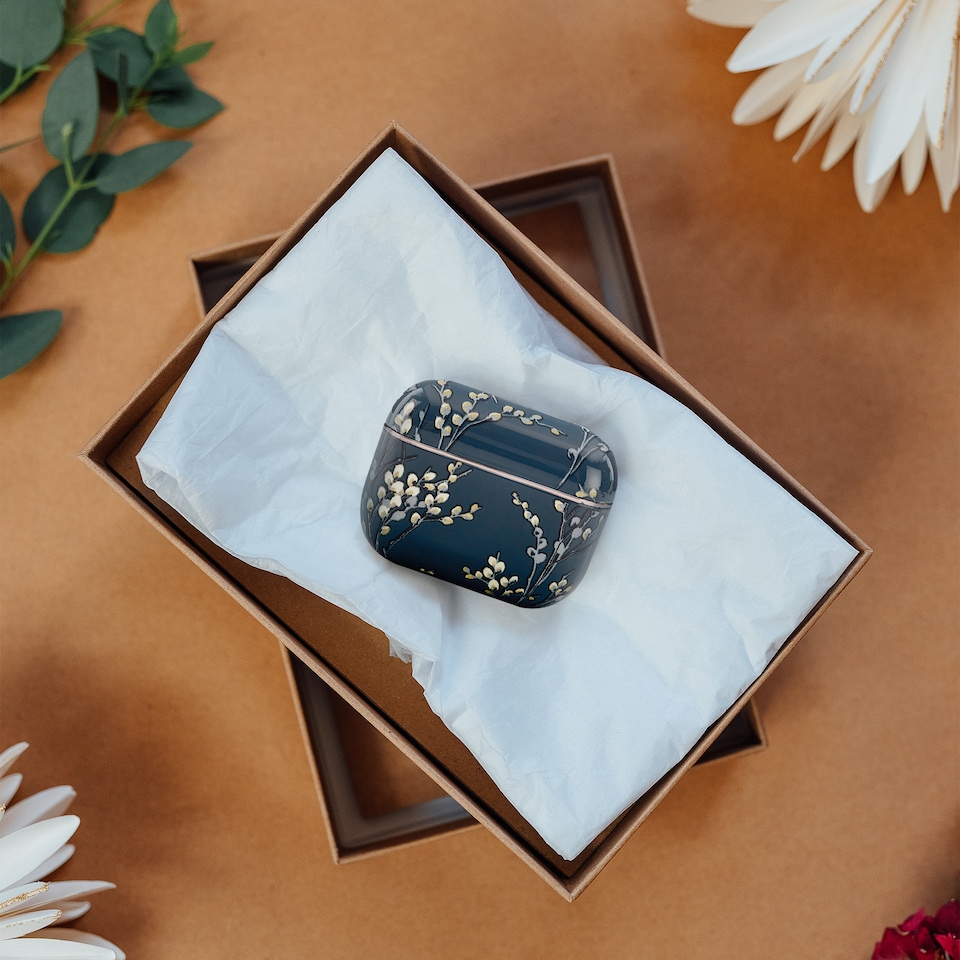 image 1 of Laura Ashley Pussy Willow Grey 'Skylark' True Wireless Earbuds with HD Microphone and Charging Case