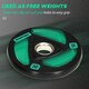 image 3 of SPORTNOW Two 10kg Olympic Weight Plates for Barbell, with Tri-Grips