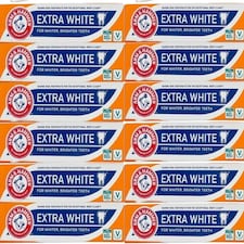 Arm & Hammer Extra White Toothpaste with Baking Soda 125g Pack of 12