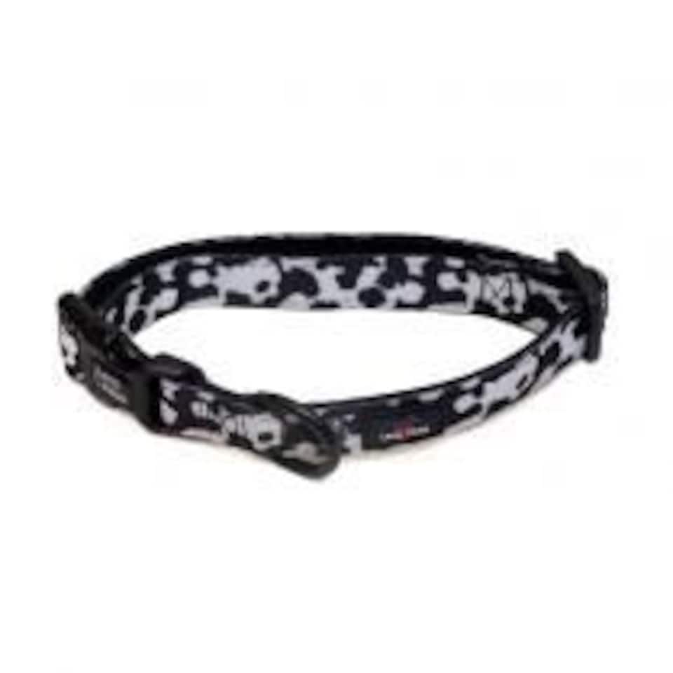 Long Paws - Funk the Dog Collar-Cow Print Medium: 36-44cm
